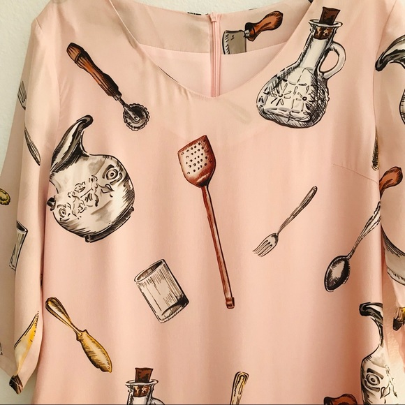 DAILY DEAL! Fabulous ITALIAN Designer STYLE Novelty Sicilian Kitchen Print DRESS - Picture 14 of 16